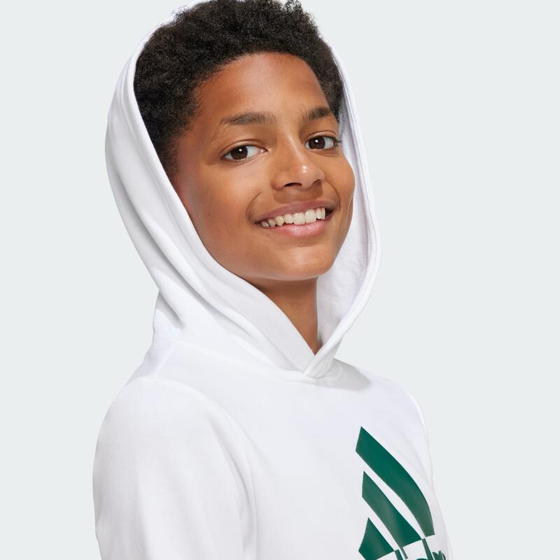 Sweat-shirt à capuche en coton Big Logo Essentials