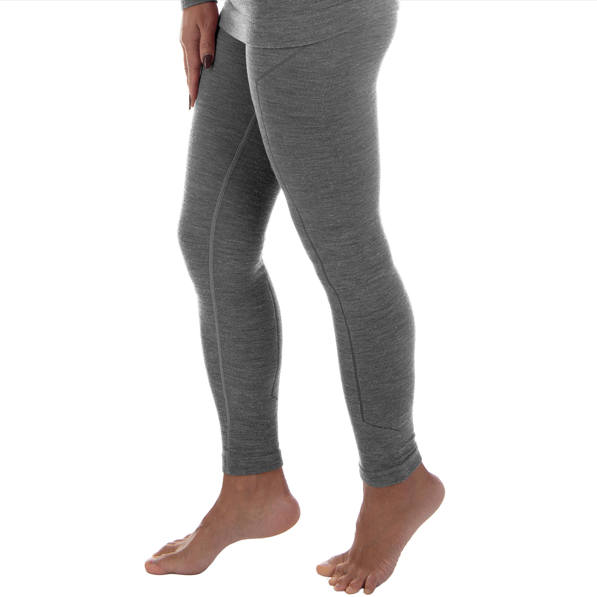 Damen Skiunterwäsche Leggings Funktionshose Merinowolle seamless atmungsaktiv 7/7
