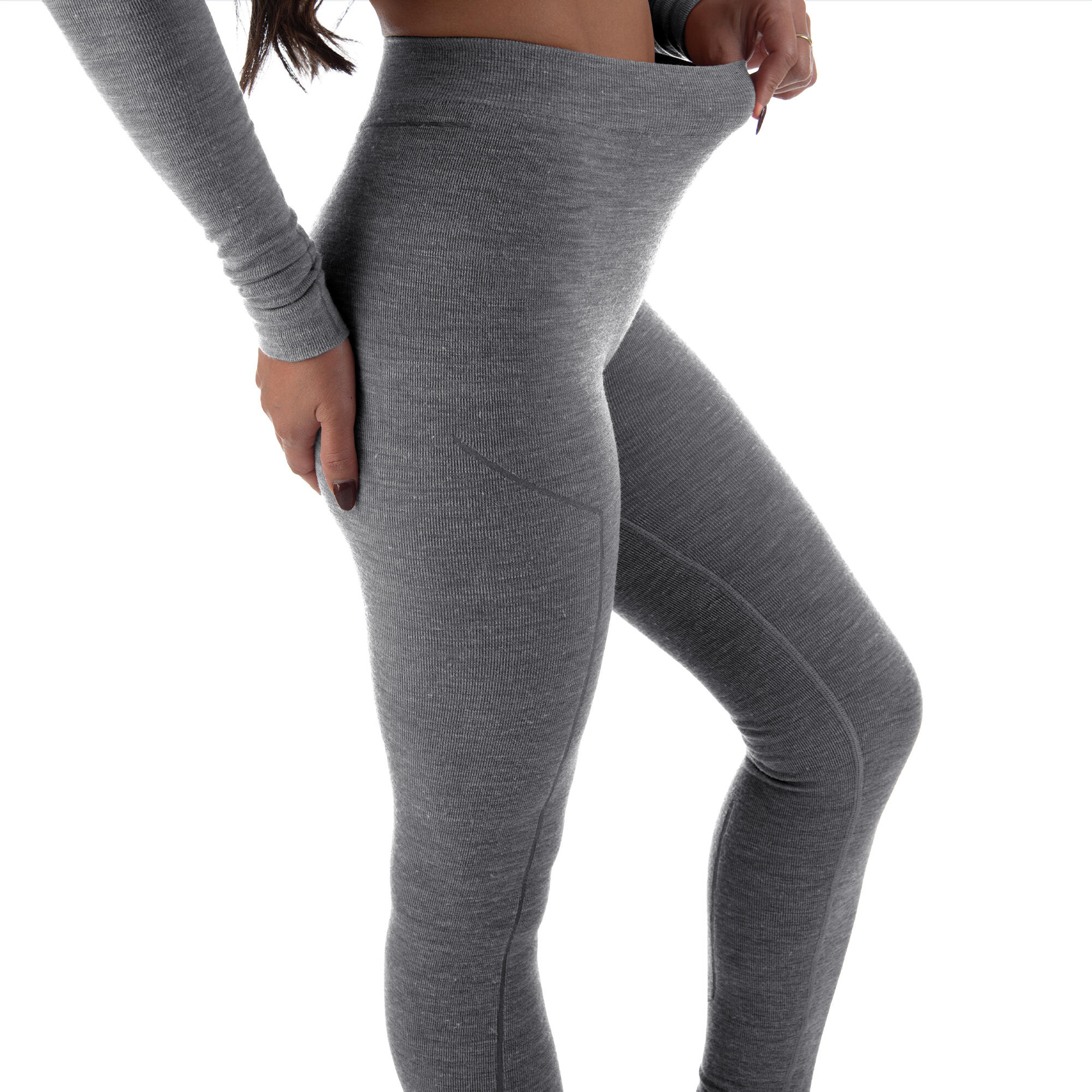 Damen Skiunterwäsche Leggings Funktionshose Merinowolle seamless atmungsaktiv 5/7