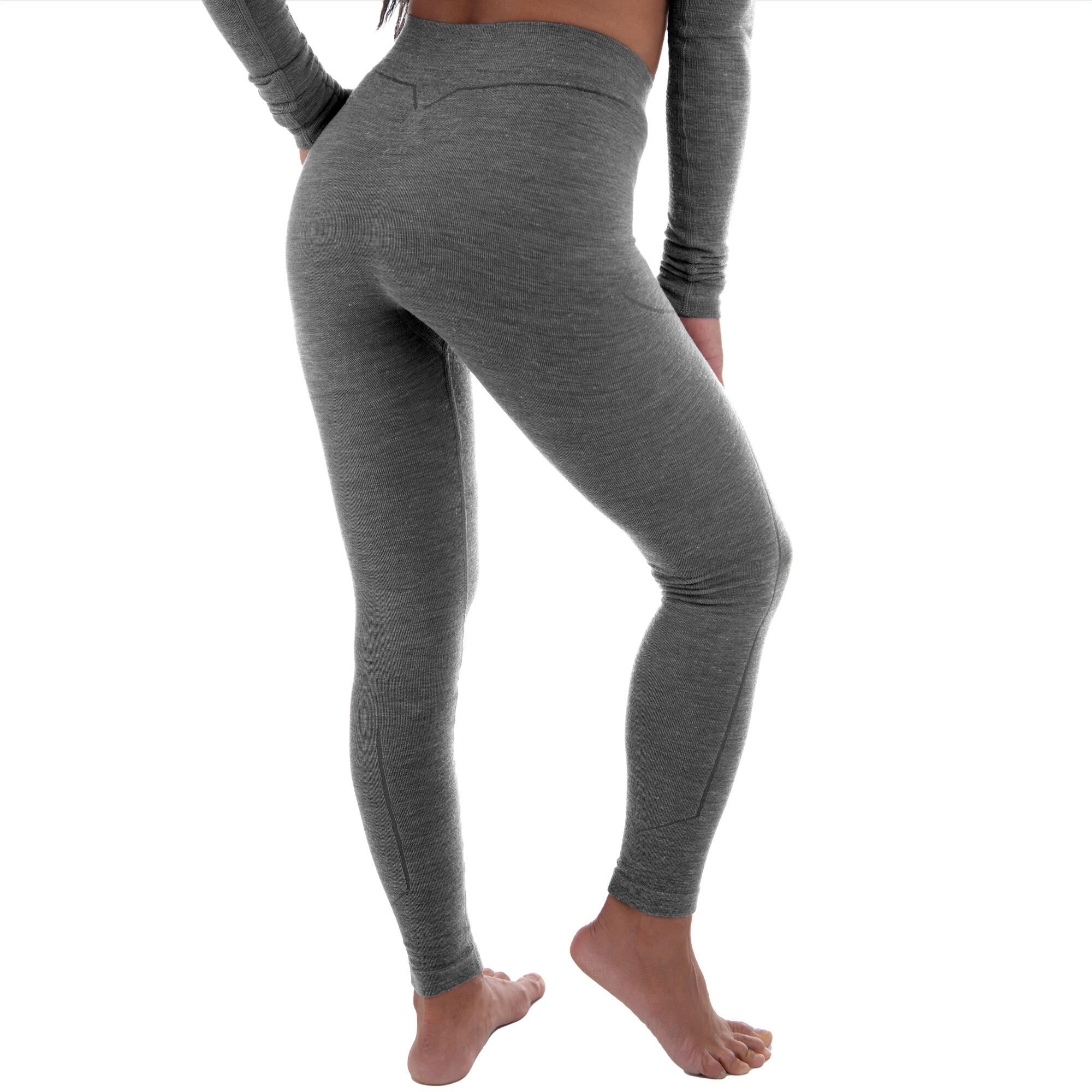 Damen Skiunterwäsche Leggings Funktionshose Merinowolle seamless atmungsaktiv 4/7