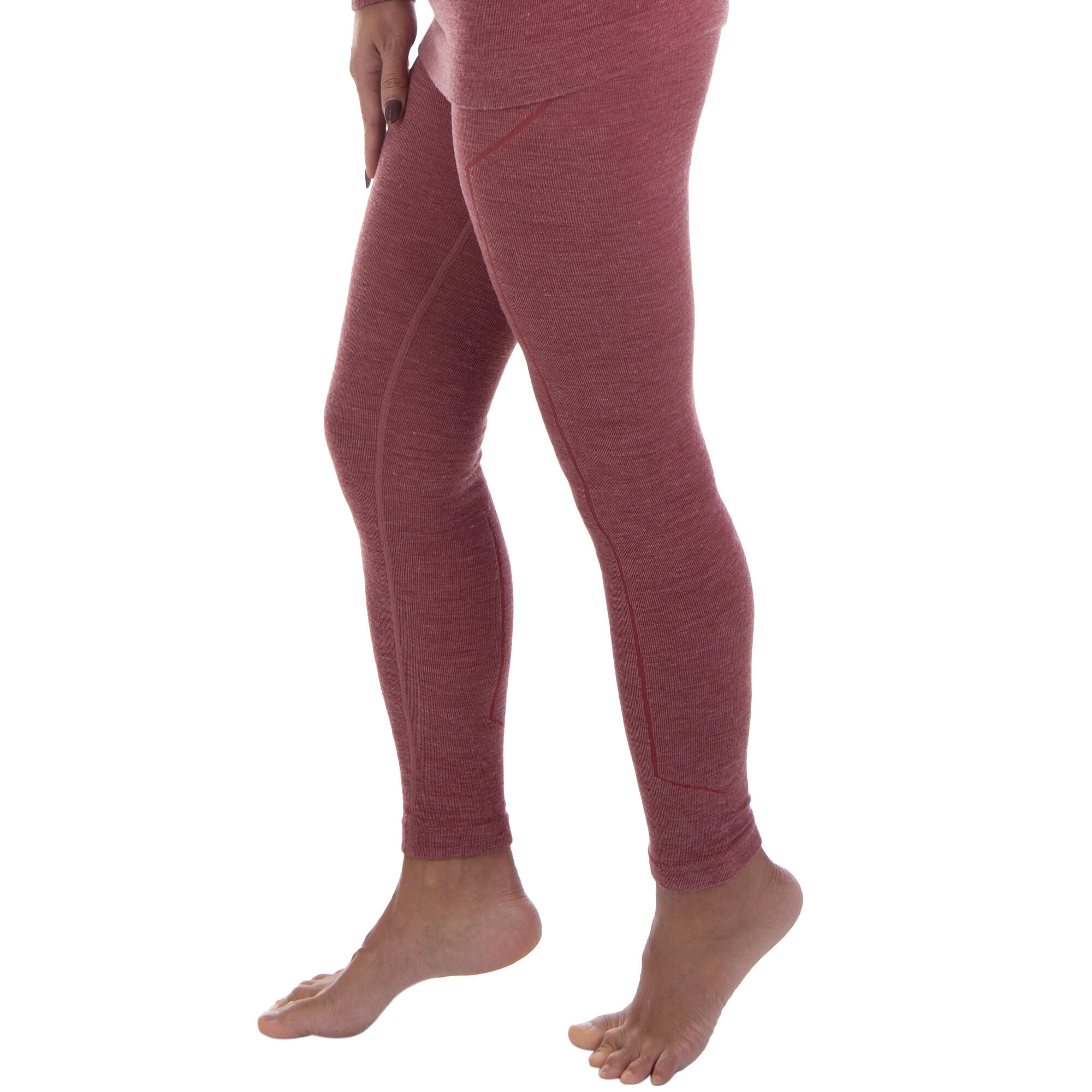 Damen Skiunterwäsche Leggings Funktionshose Merinowolle seamless atmungsaktiv 7/7