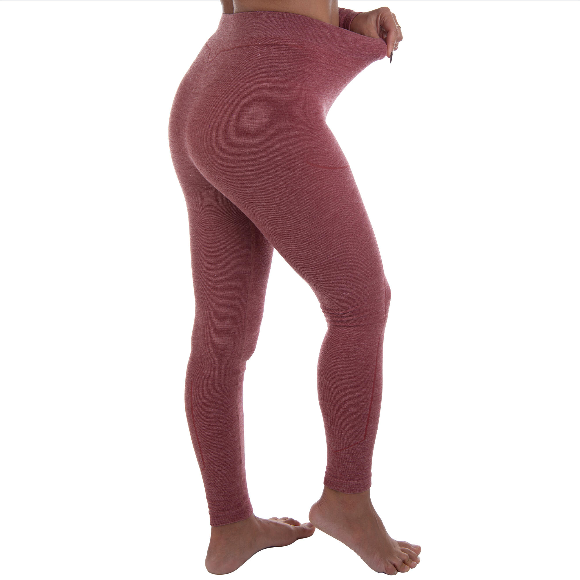 Damen Skiunterwäsche Leggings Funktionshose Merinowolle seamless atmungsaktiv 4/7