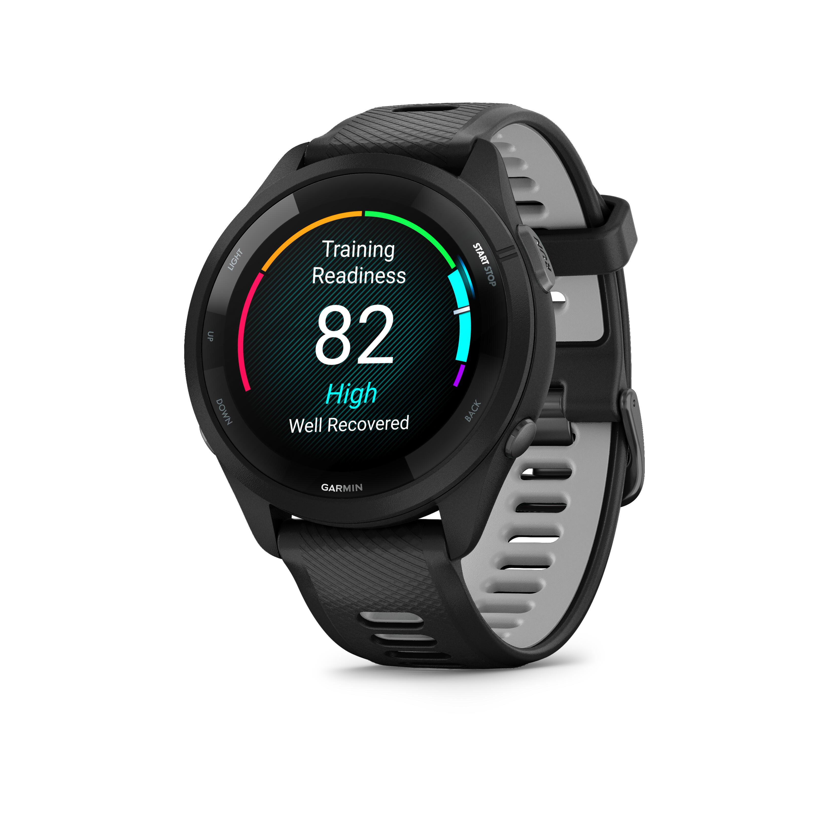 Garmin Advanced GPS Running Smartwatch Forerunner 265 Music, Black
