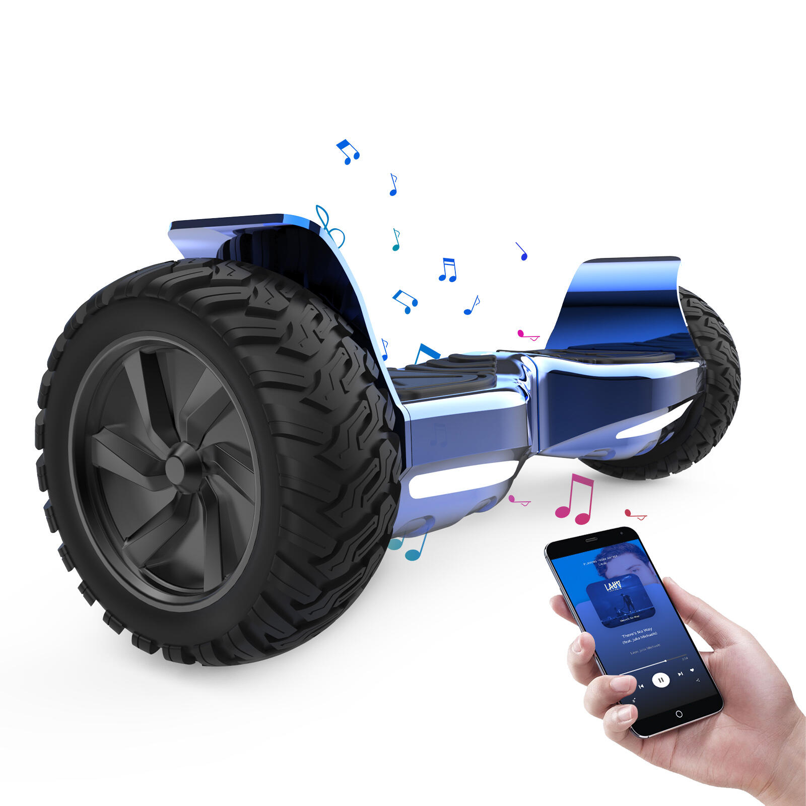 Hoverboard todoterreno 8,5 polegadas com bluetooth rcb-hy-a16