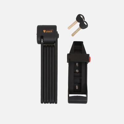 Orange armor hela - folding lock - bike - art2 - includes storage case - black
