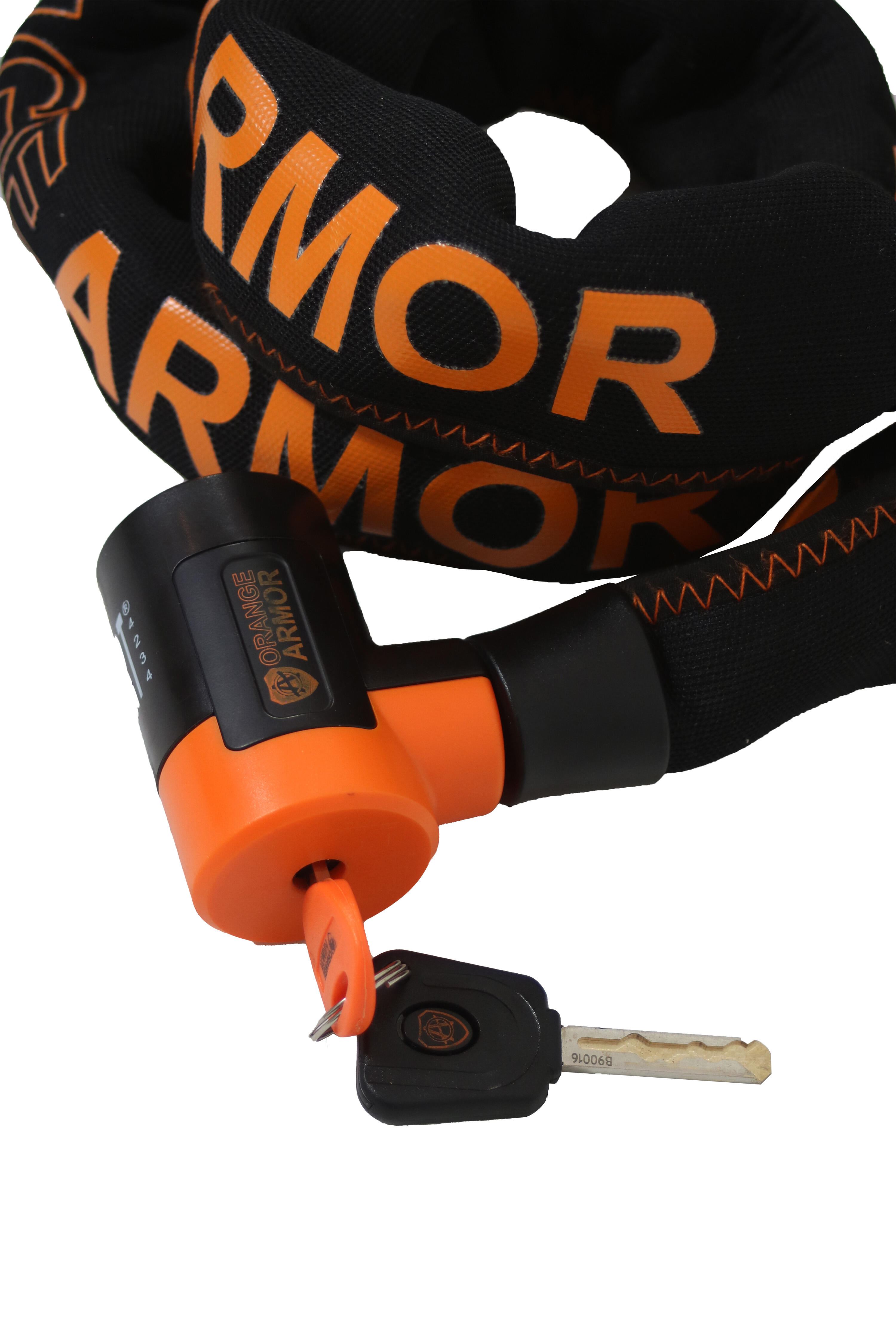 Orange Armor Thor - Kettenschloss - Fahrradschloss - ART2 - Schwarz/Orange 3/7