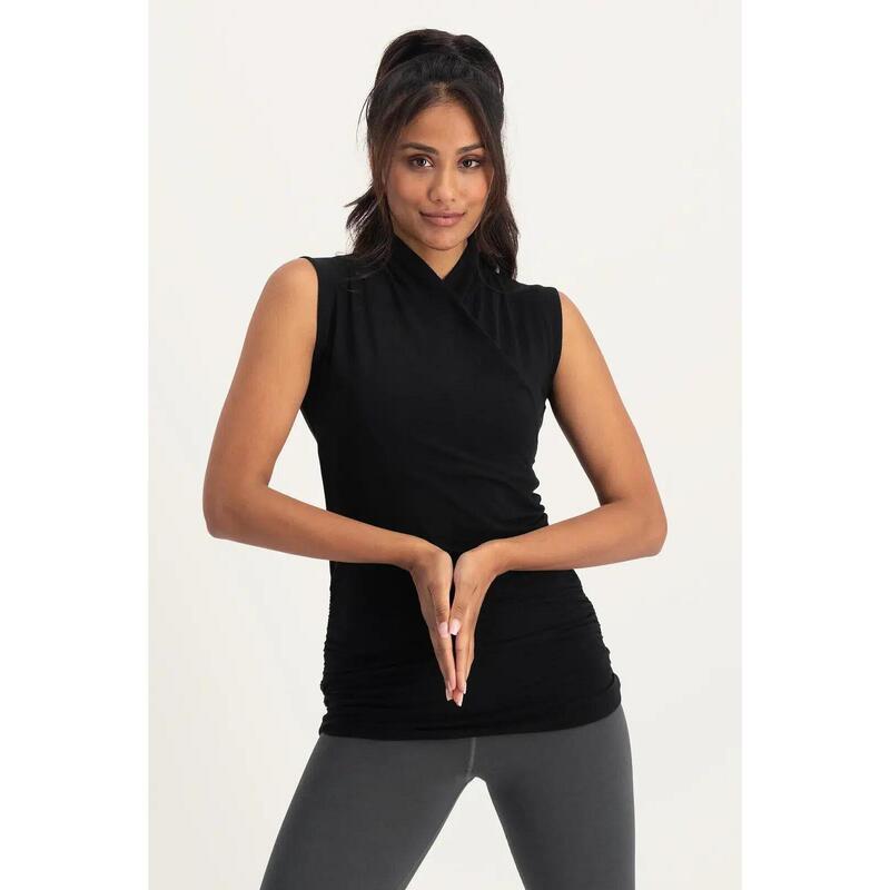 Good Karma - Top de yoga multifonctionnel en coton biologique - Noir onyx