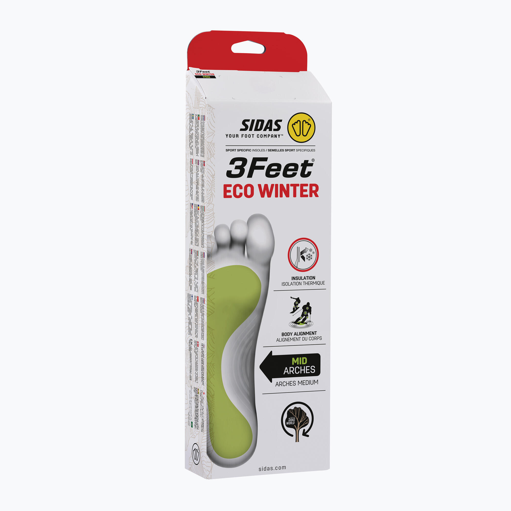 INSOLES Sidas 3Feet Eco Winter 2026 4/7