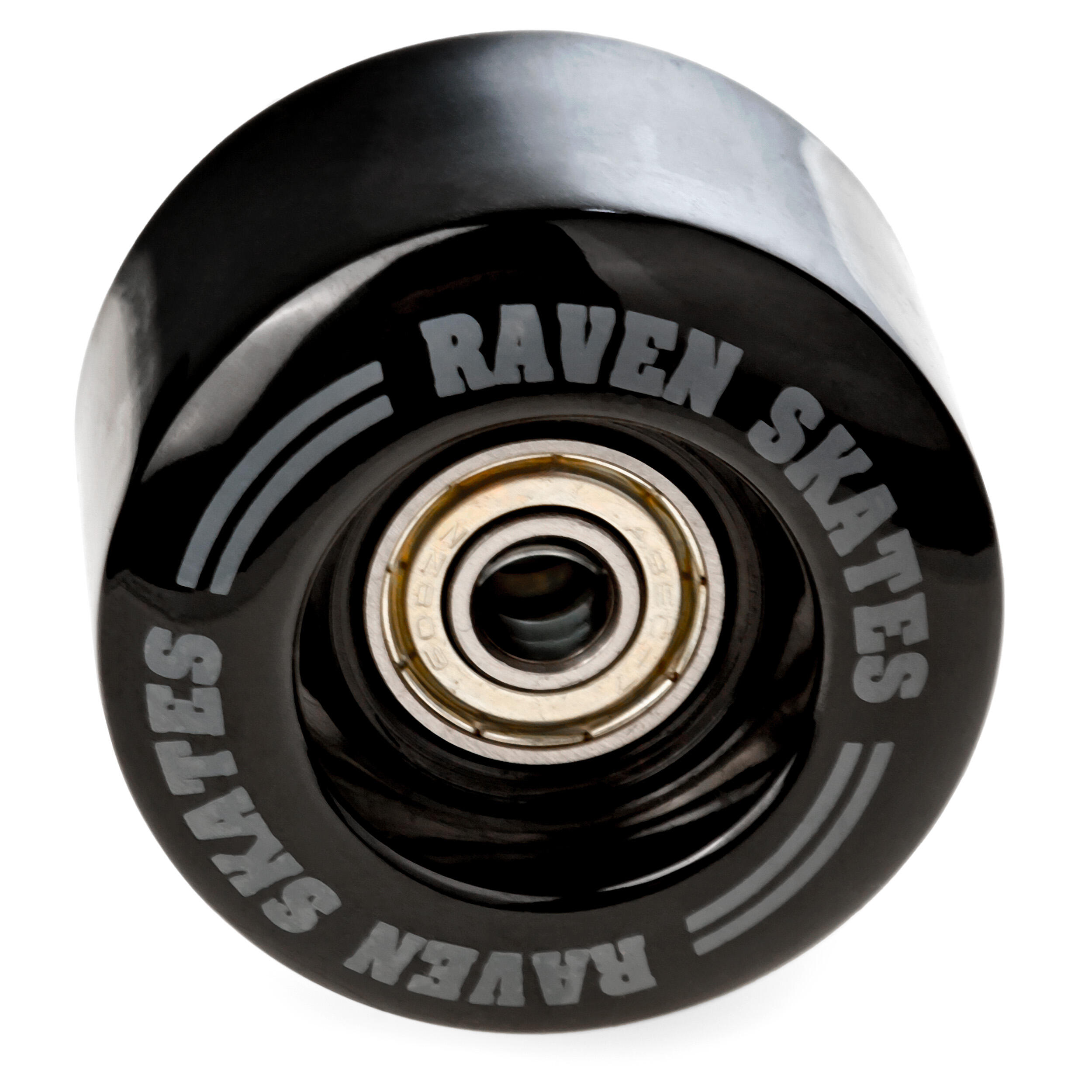 Kółka + Łożyska do wrotek Raven Embos Black 4szt 4/4
