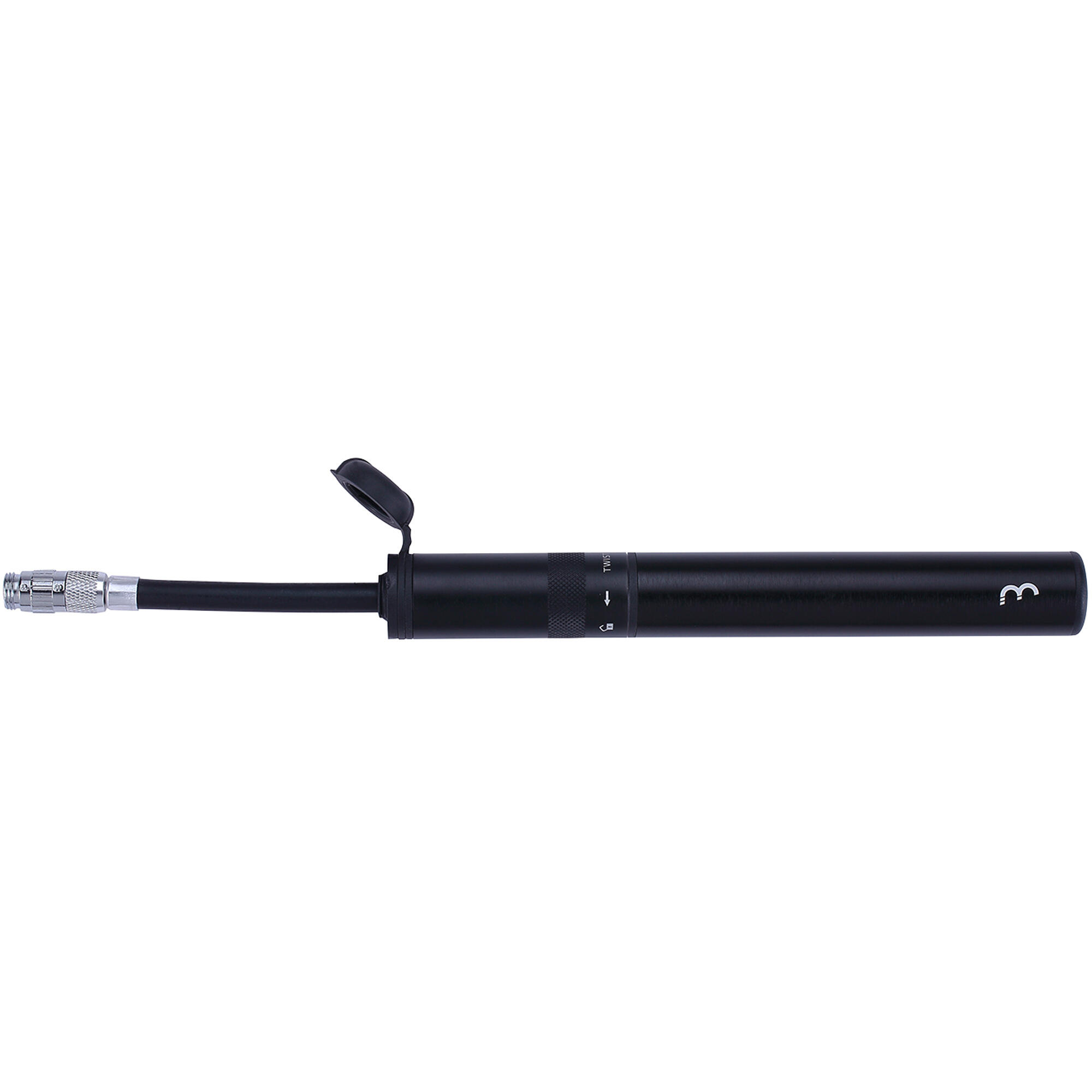 Samurai Aluminium-Minipumpe 210mm Schwarz 3/4