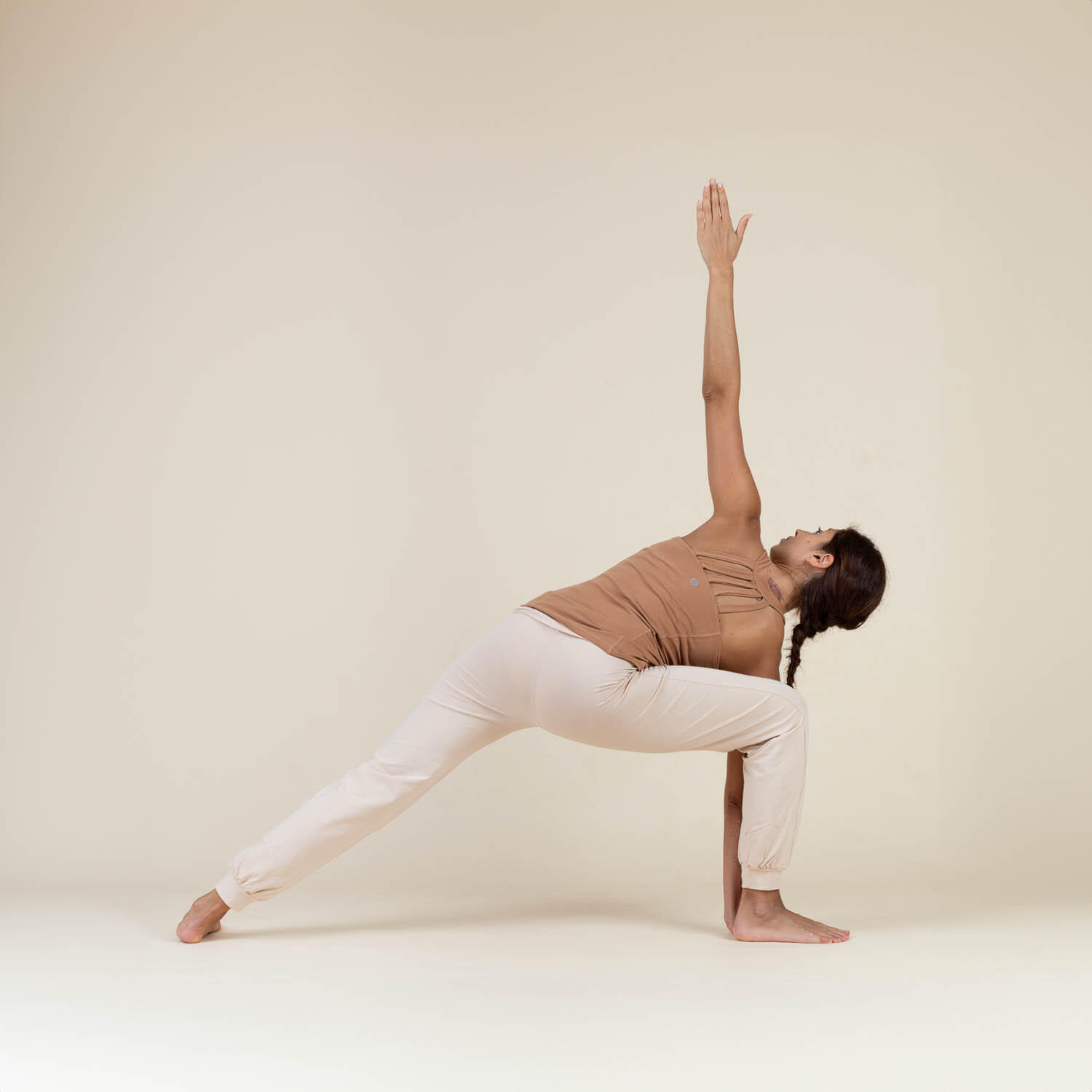 Yamadhi Yogahose Sportive Roll Down, caramel beige M 5/6