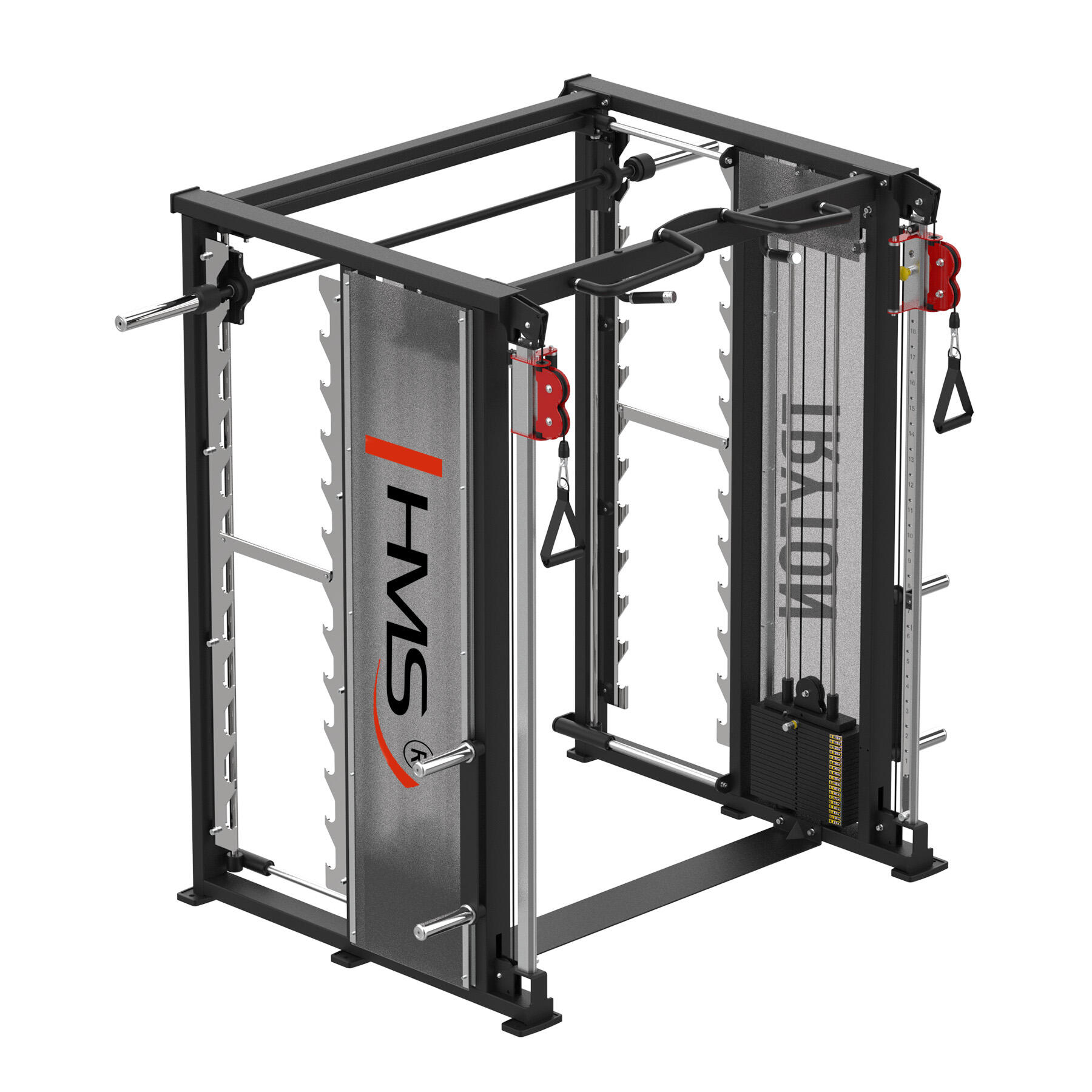 Brama z suwnicą 3D - podwójny wyciąg i stos Tryton Commercial HMS 6/7
