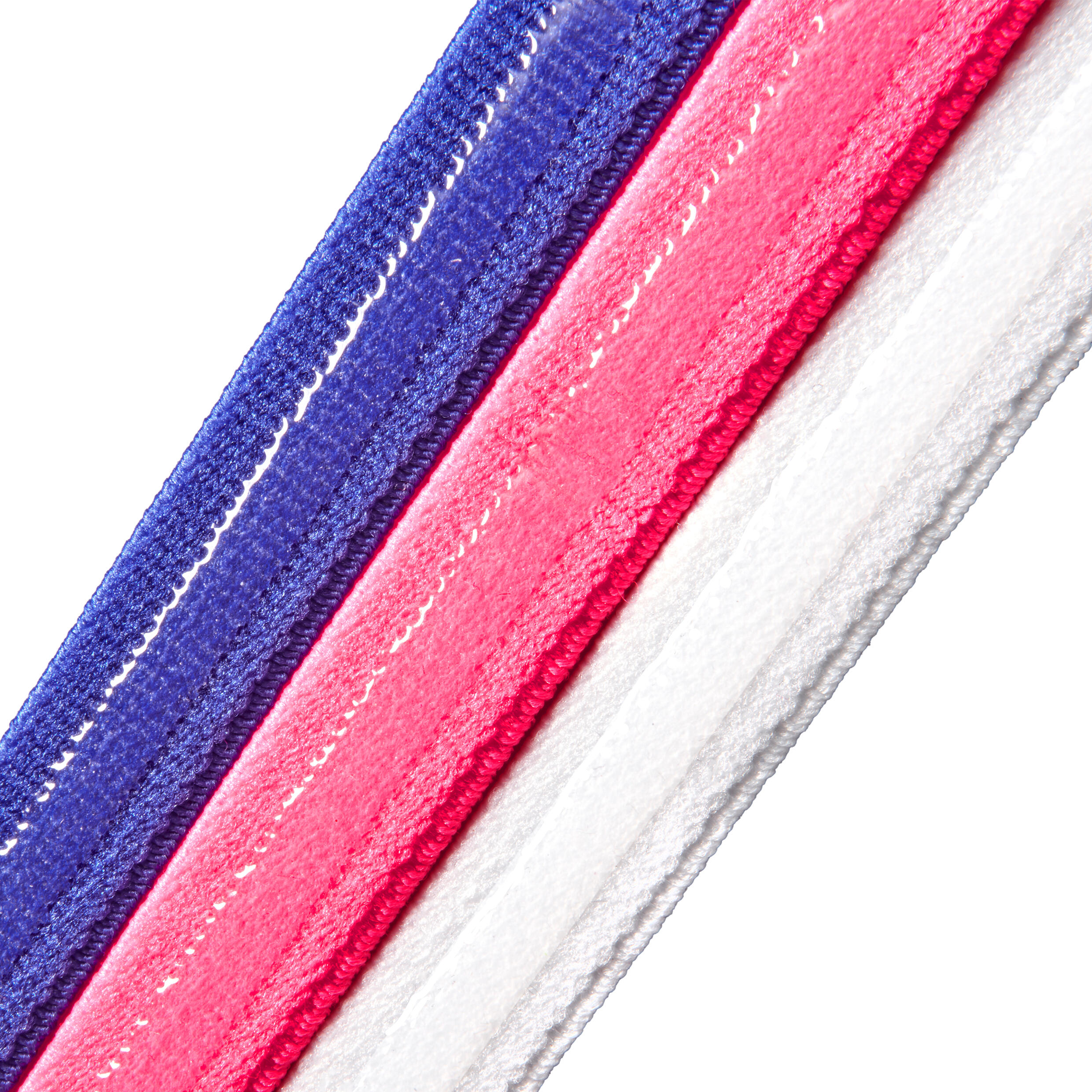 Bandeaux - Bleu lucide, rose lucide, blanc 3/8
