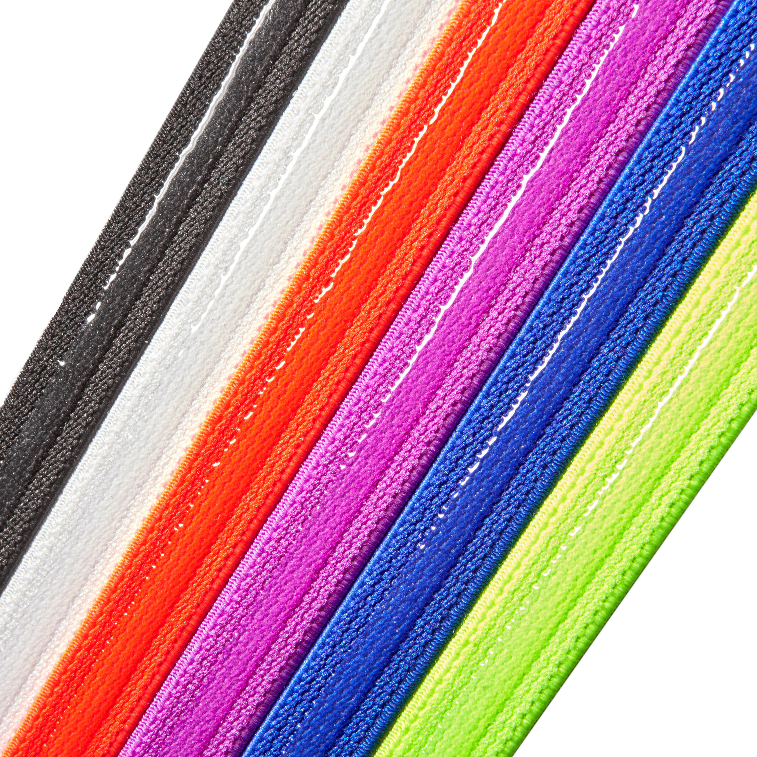 Bandeaux - Noir, blanc, rouge, violet, bleu, jaune 3/8