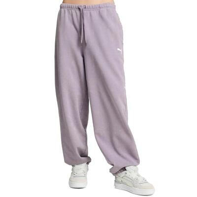 Hosen Puma Modell Dare To Relaxed Washed Pan Farbe Violett