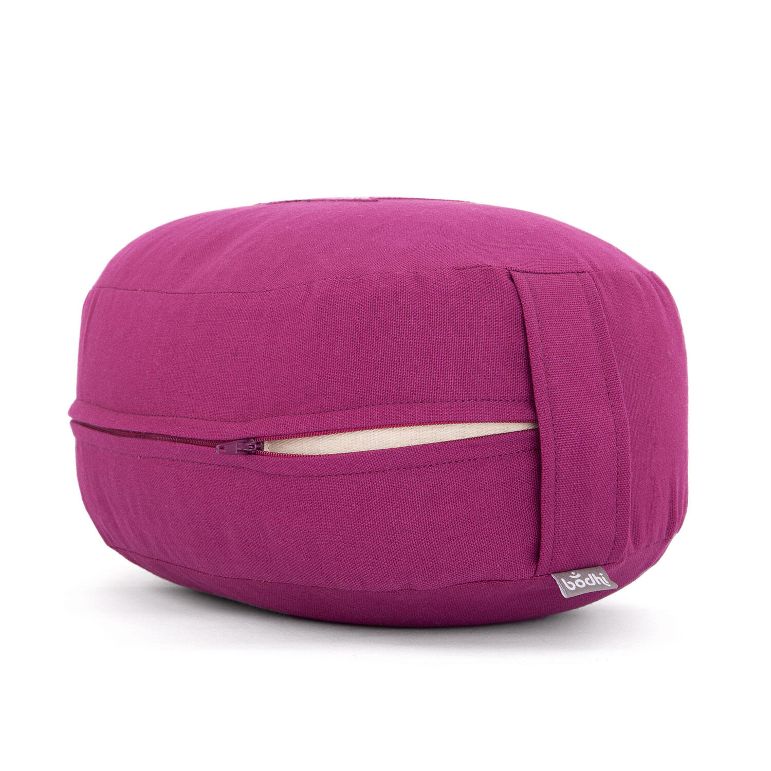 Meditationskissen OVAL, Dinkelfüllung, Aubergine Stick Lotus Aubergine 3/5