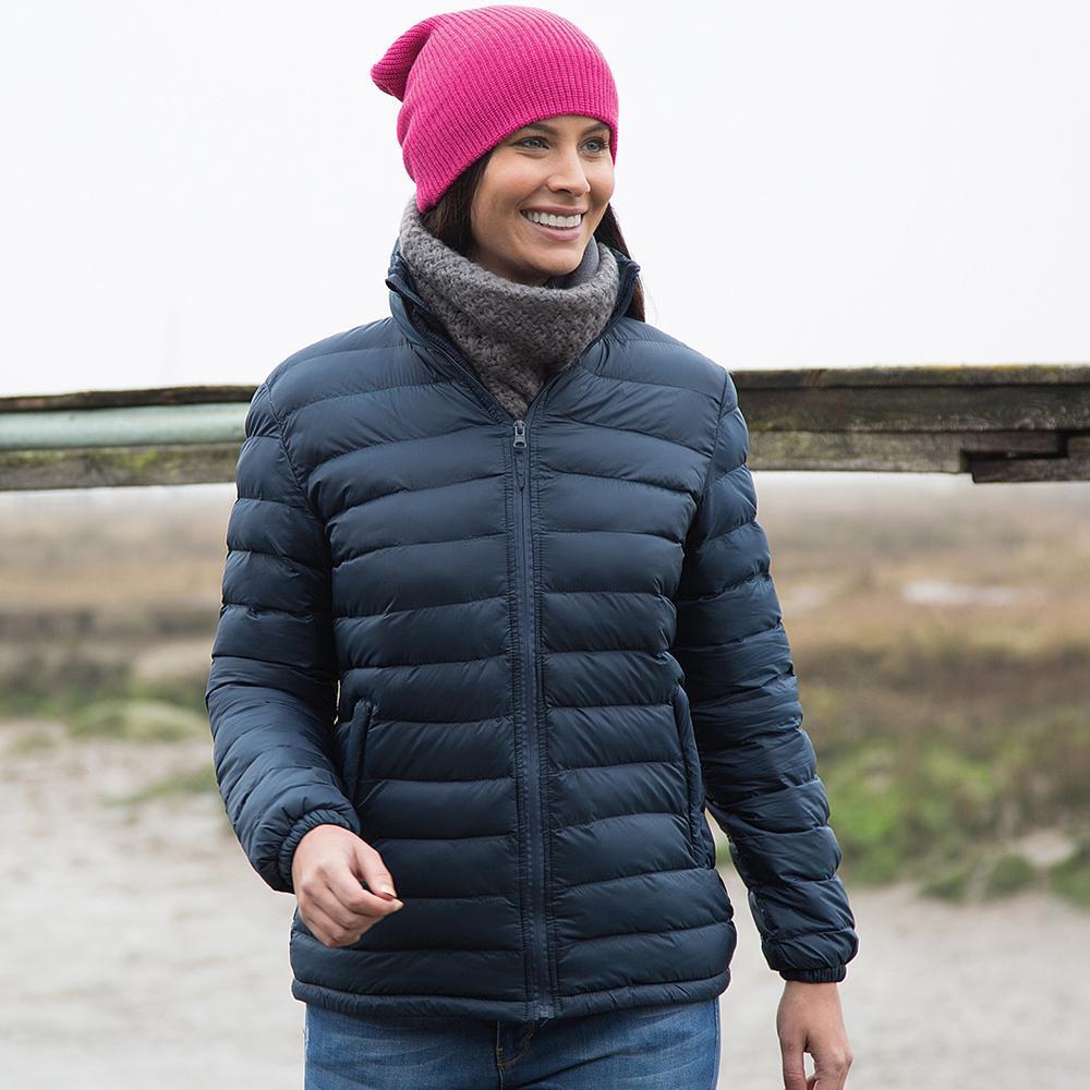 Ladies/WoHomem Ice Bird Padded Jacket (Water Repellent & Windproof) (Azul 3/5