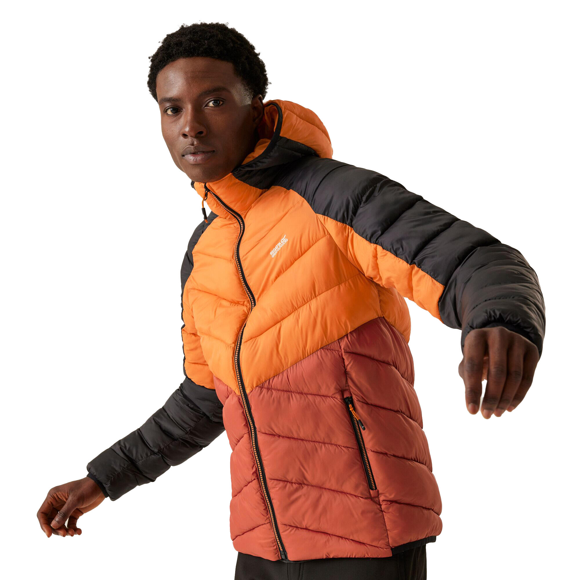 Veste Isolante DALENT Homme (Orange Sombre / Ocre Rouge) 4/5
