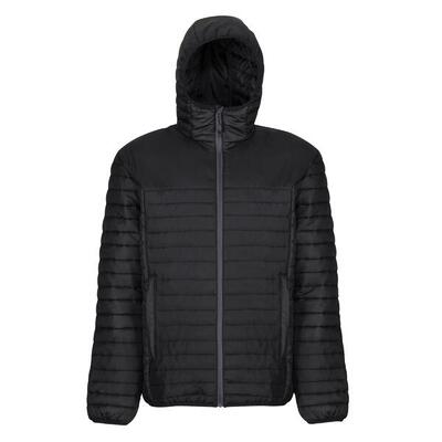 Heren gerecycled gewatteerd jack (zwart)