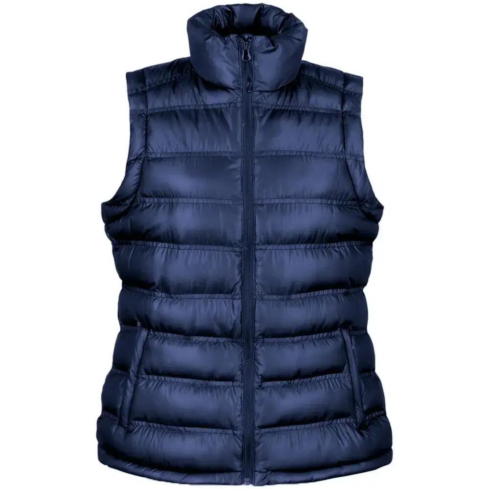 Ladies/Womens Ice Bird Padded Bodywarmer / Gilet Jacket (Navy Blue)