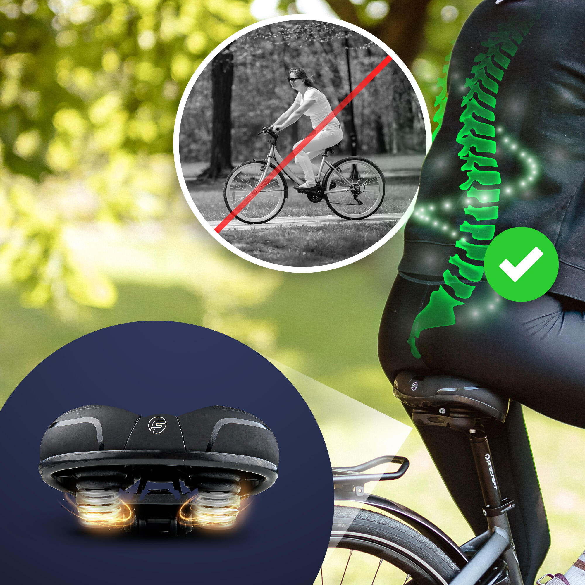 Trekking-Fahrradsattel – Komfort & Ergonomie für lange Touren 3/7