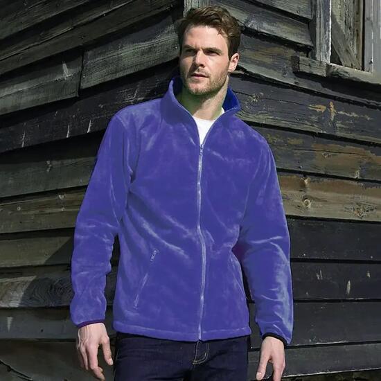 Heren Core Fashion Fit Outdoor Fleece Jacket (Paars)