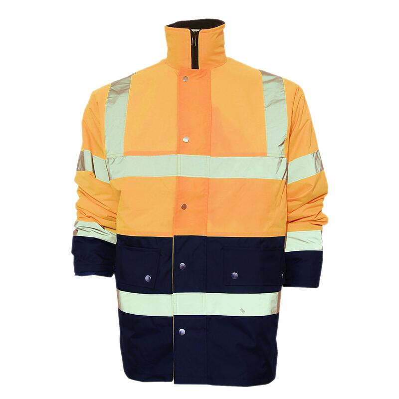 Veste Haute Visibilité Unisexe (Orange /Bleu Marine)