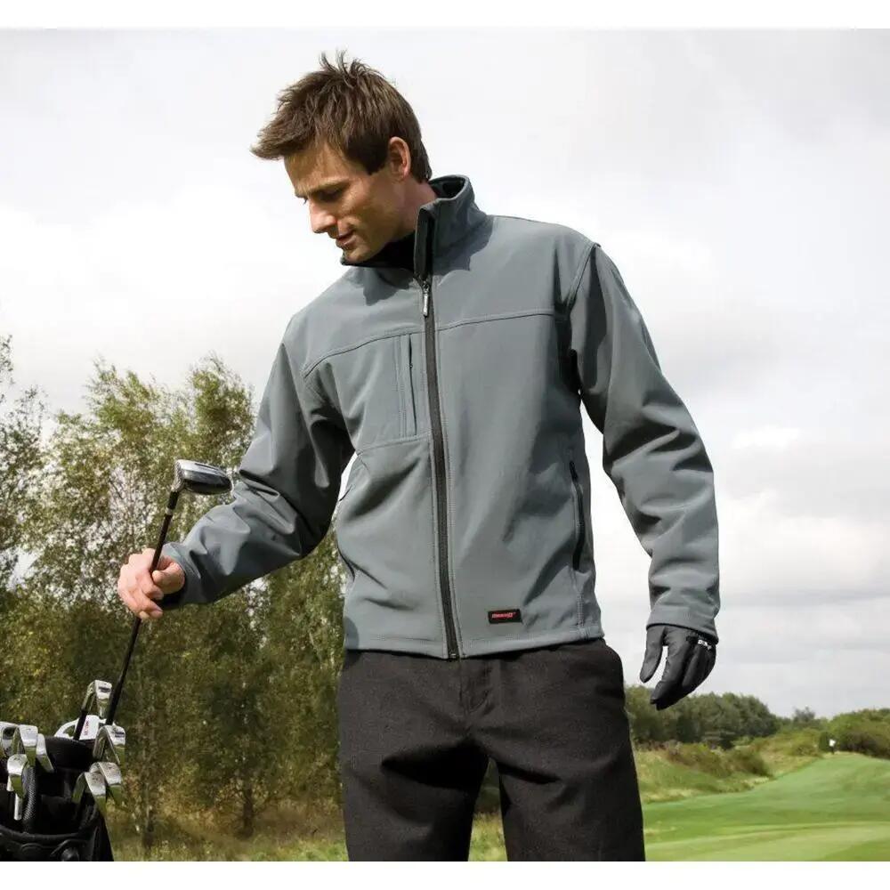 Mens Softshell Premium 3 Layer Performance Jacket (Waterproof, Windproof &