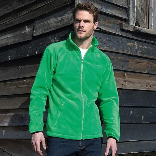 Heren Core Fashion Fit Outdoor Fleece Jacket (Levendig groen)