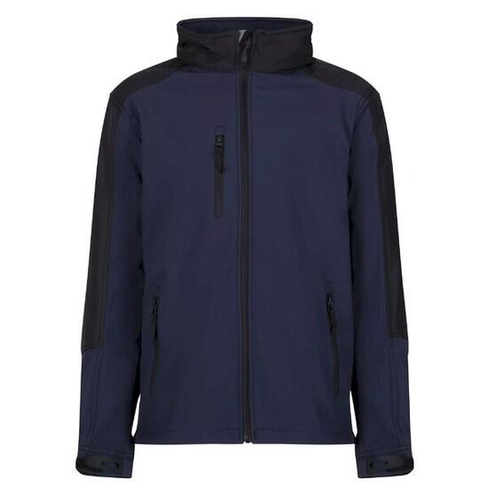 Veste Softshell Imperméable Et Résistante Au Vent Pour Hommes Reid (Bleu Marine)
