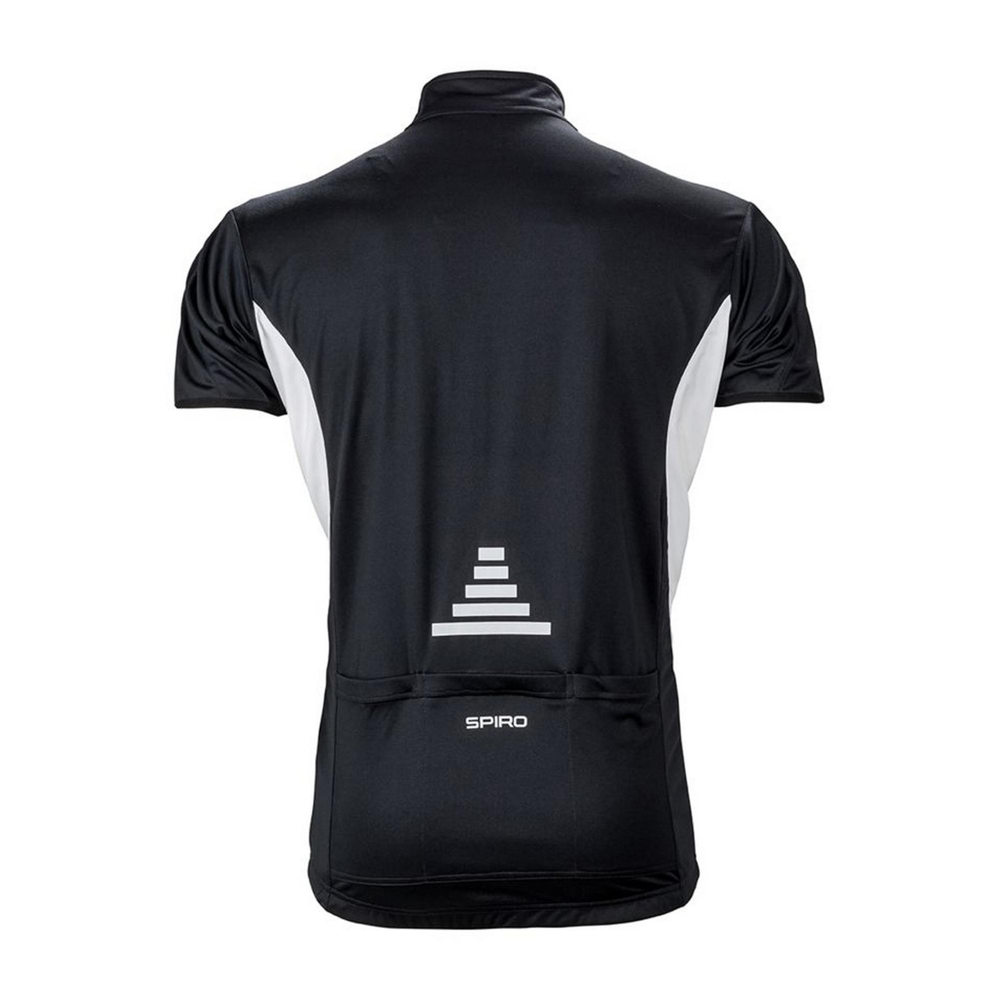 Heren Bikewear Full Zip Performance Jacket (Zwart/Wit) 2/2