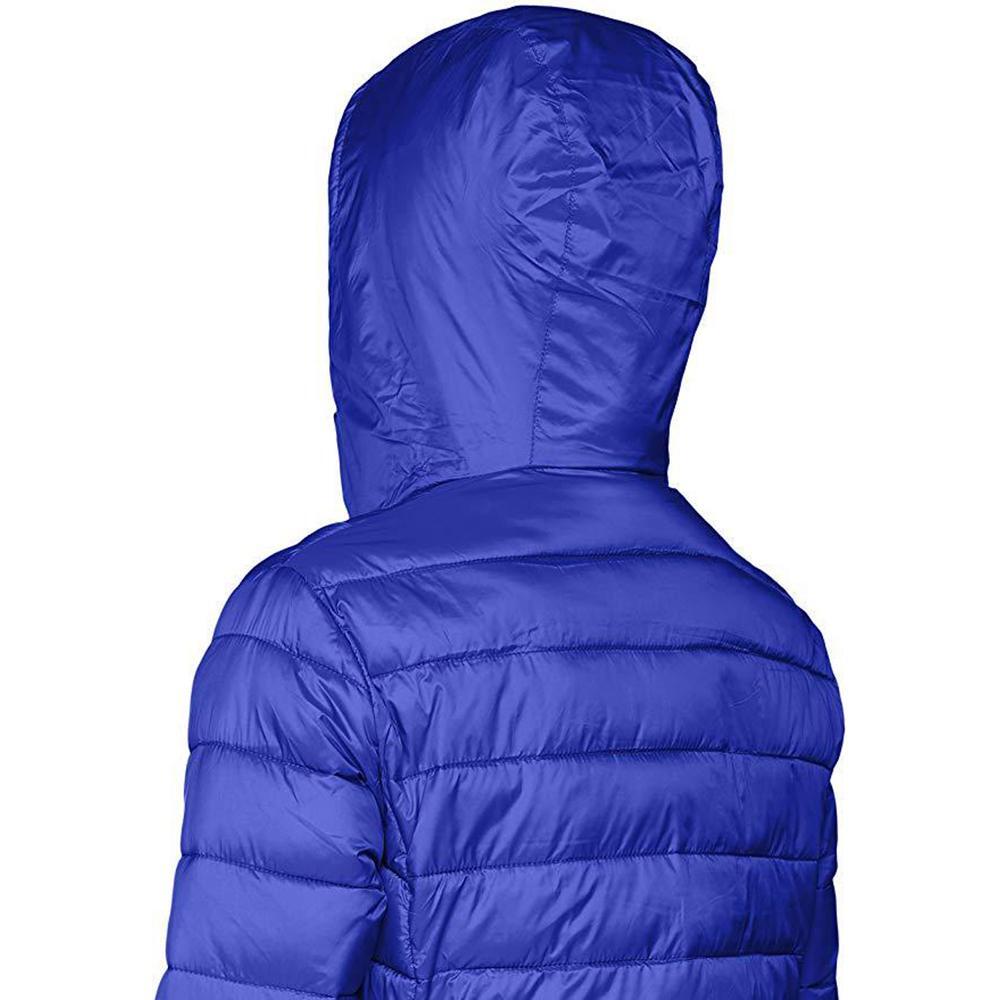 Casaco com capuz para mulheres/ladias urbanas (Azul Royal/Azul Marinho) 3/6