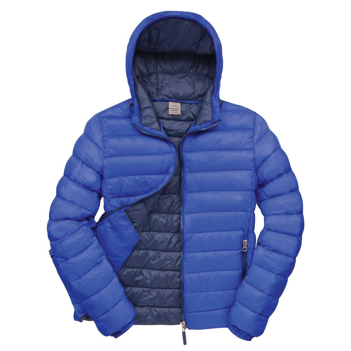 Casaco com capuz de pássaro de neve para hoHomem urbanos (Azul Royal/Azul 2/3
