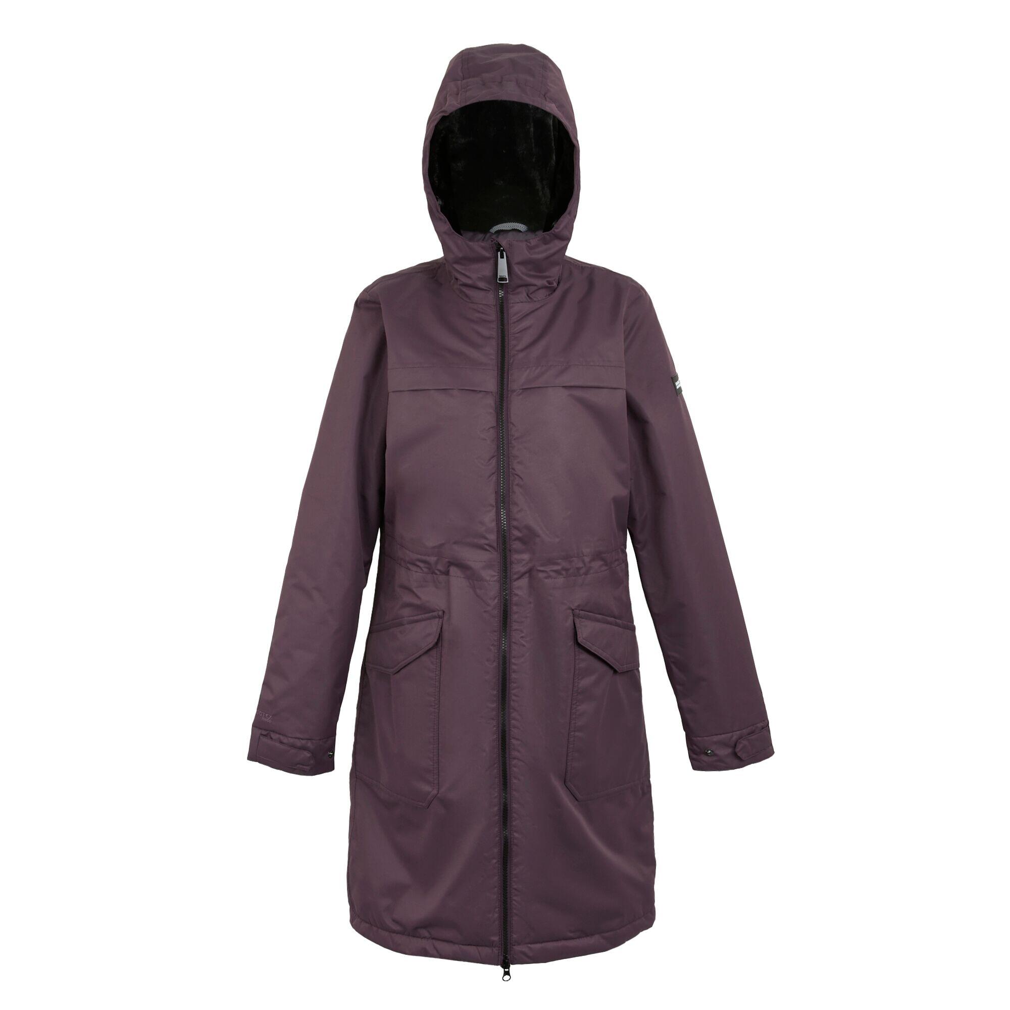 Regatta - Veste Imperméable Romine Femme (prune Sombre / Noir) - Veste - Noir|violet - 52 2xl - Decathlon