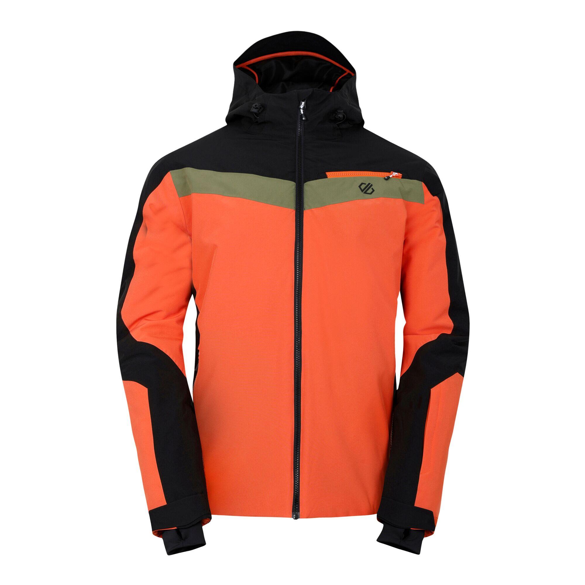 fluo coral orange / black