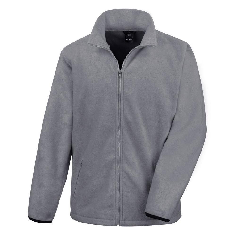 Mens Core Fashion Fit Outdoor Fleece Jacket (Gris) 2/4