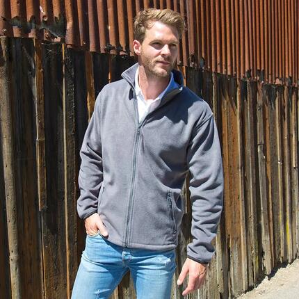 Heren Core Fashion Fit Outdoor Fleece Jacket (Vlamrood)