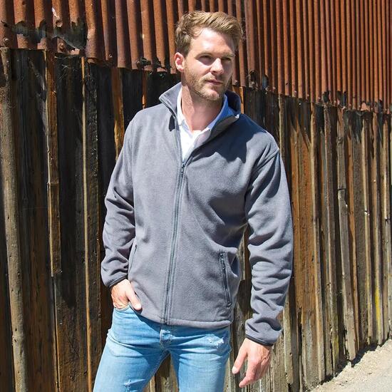 Heren Core Fashion Fit Outdoor Fleece Jacket (Puur Grijs)