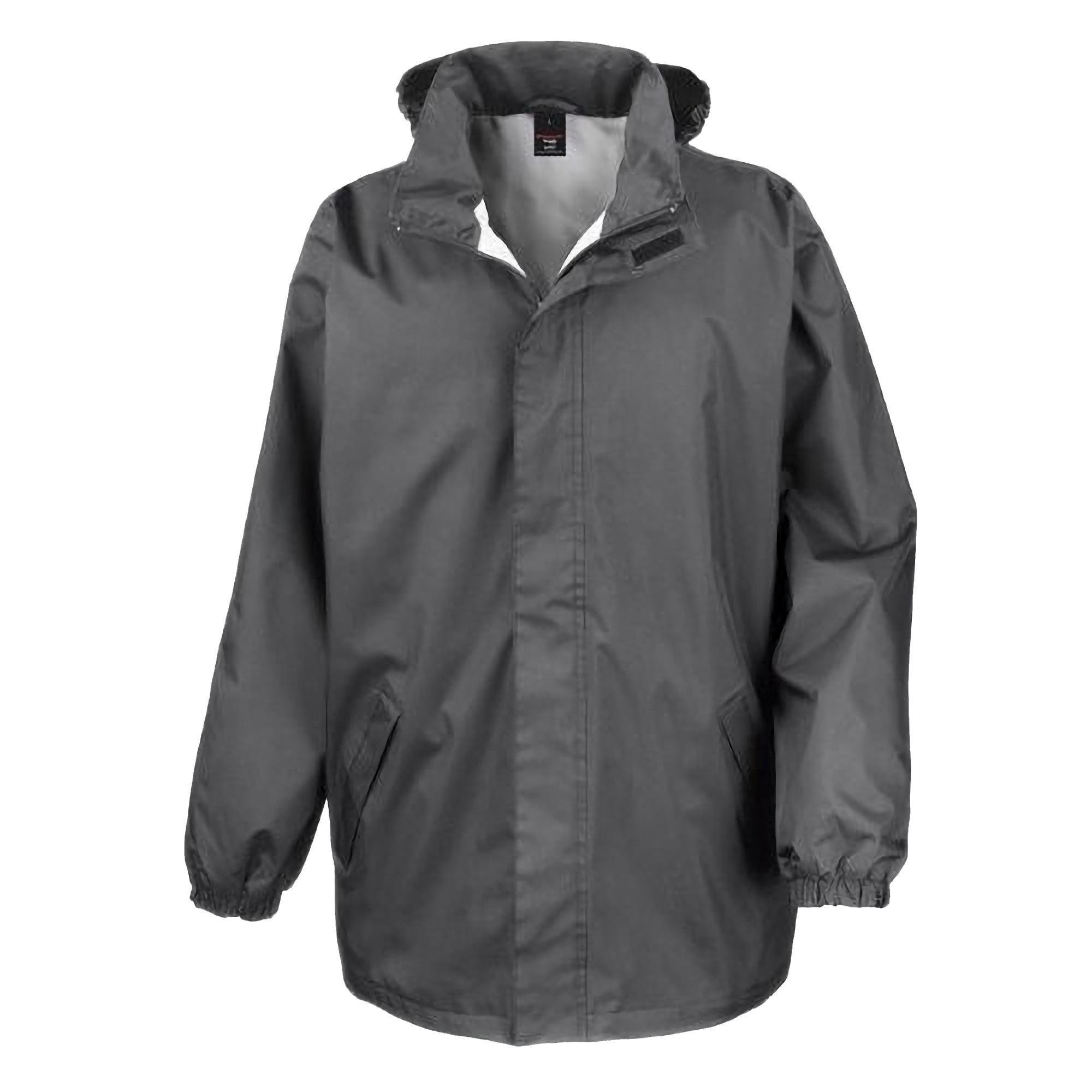 Giacca Impermeabile Antivento Uomo Result Grigio Acciaio 2/4
