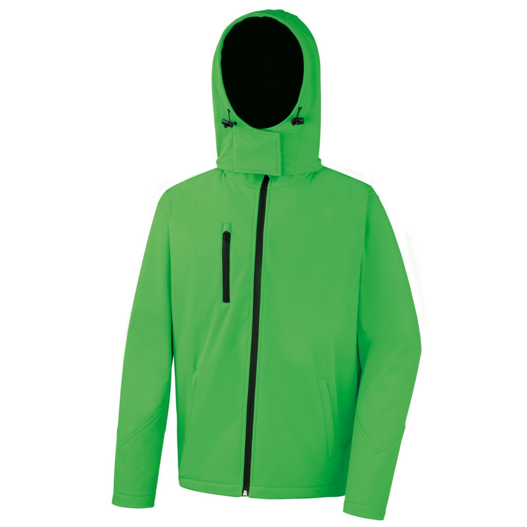 Core Lite Giacca Softshell Con Cappuccio Uomo Result Verde/Nero 2/3