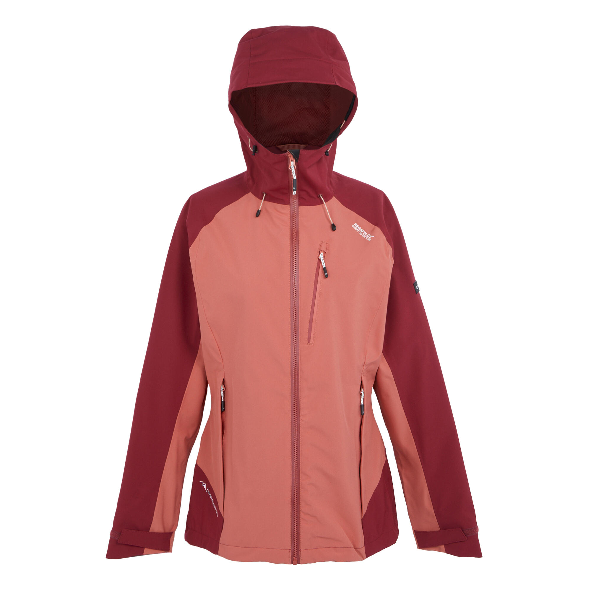 REGATTA Womens/Ladies Birchdale Shell Waterproof Jacket (Mineral Red/Rumba Red)