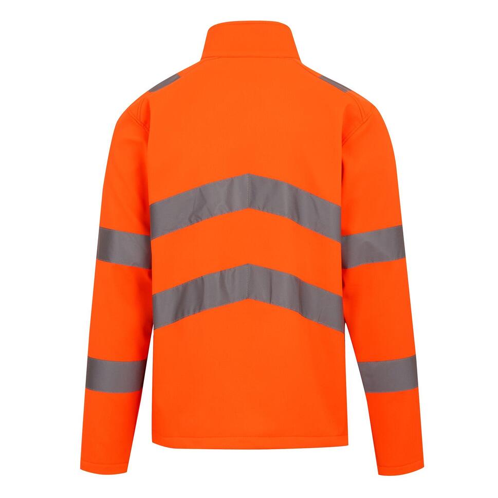 Kurtka Softshellowa Męska 2 Warstwy HiVis