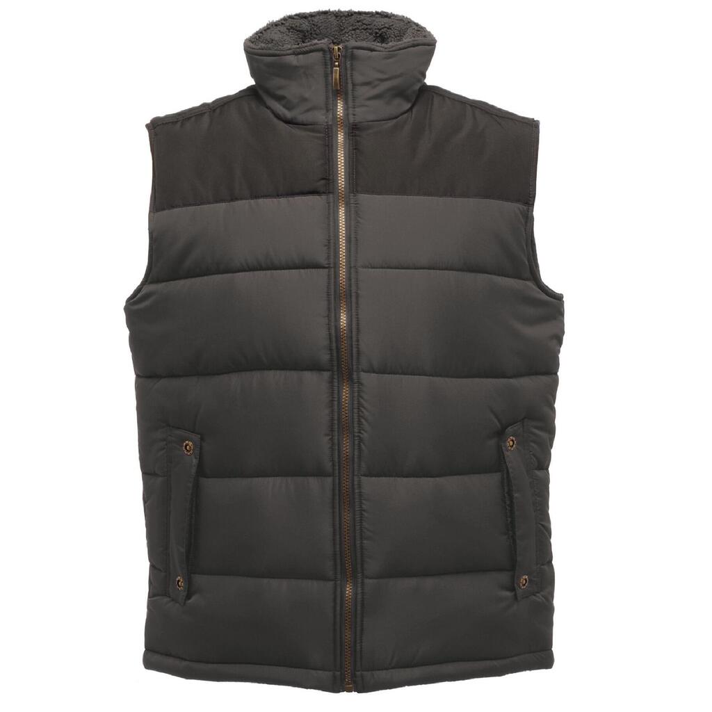 Mens Standout Altoona Insulated Bodywarmer Jacket (Seal Grey/Black)