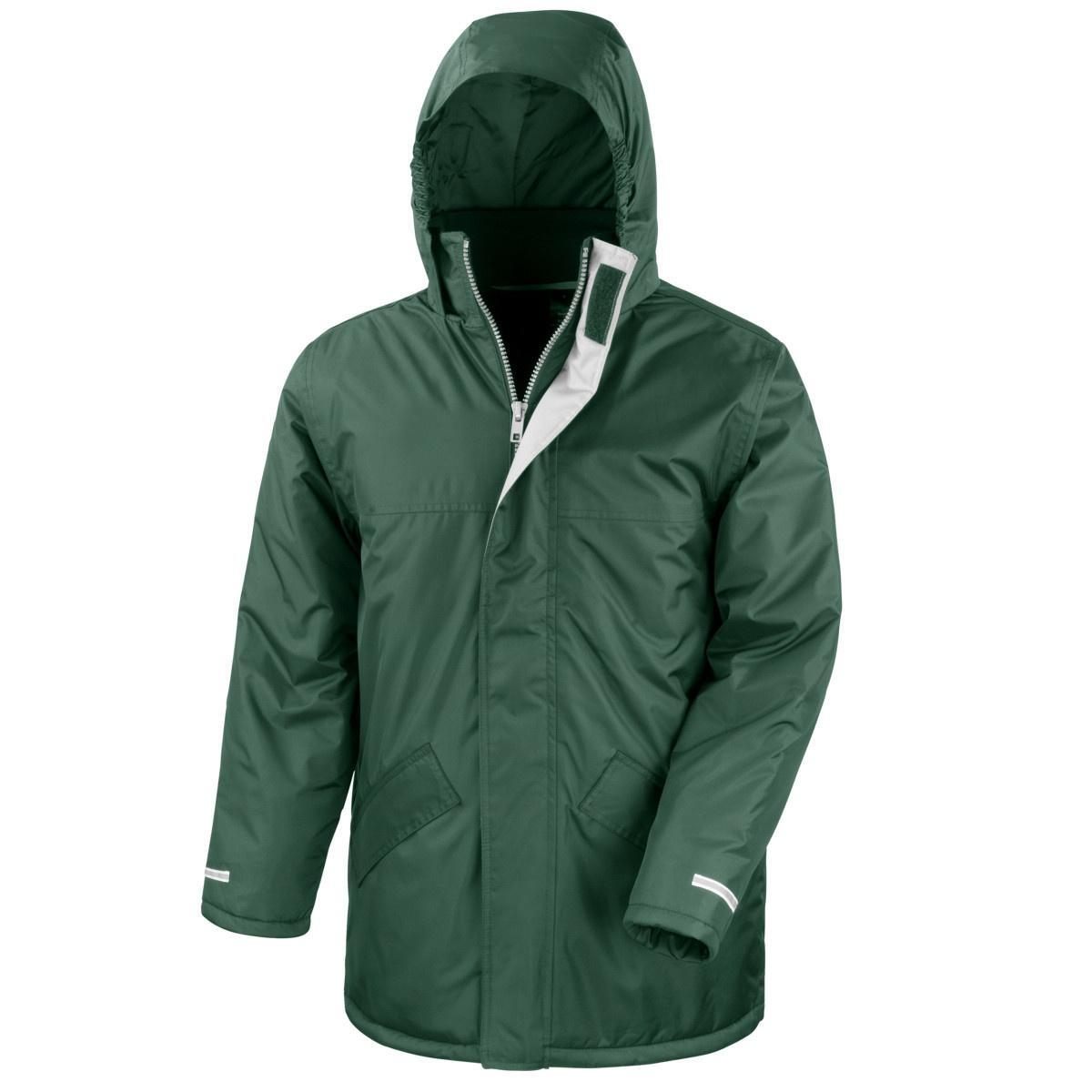 Parka Invernale Impermeabile Uomo Result Verde Bottiglia 2/3