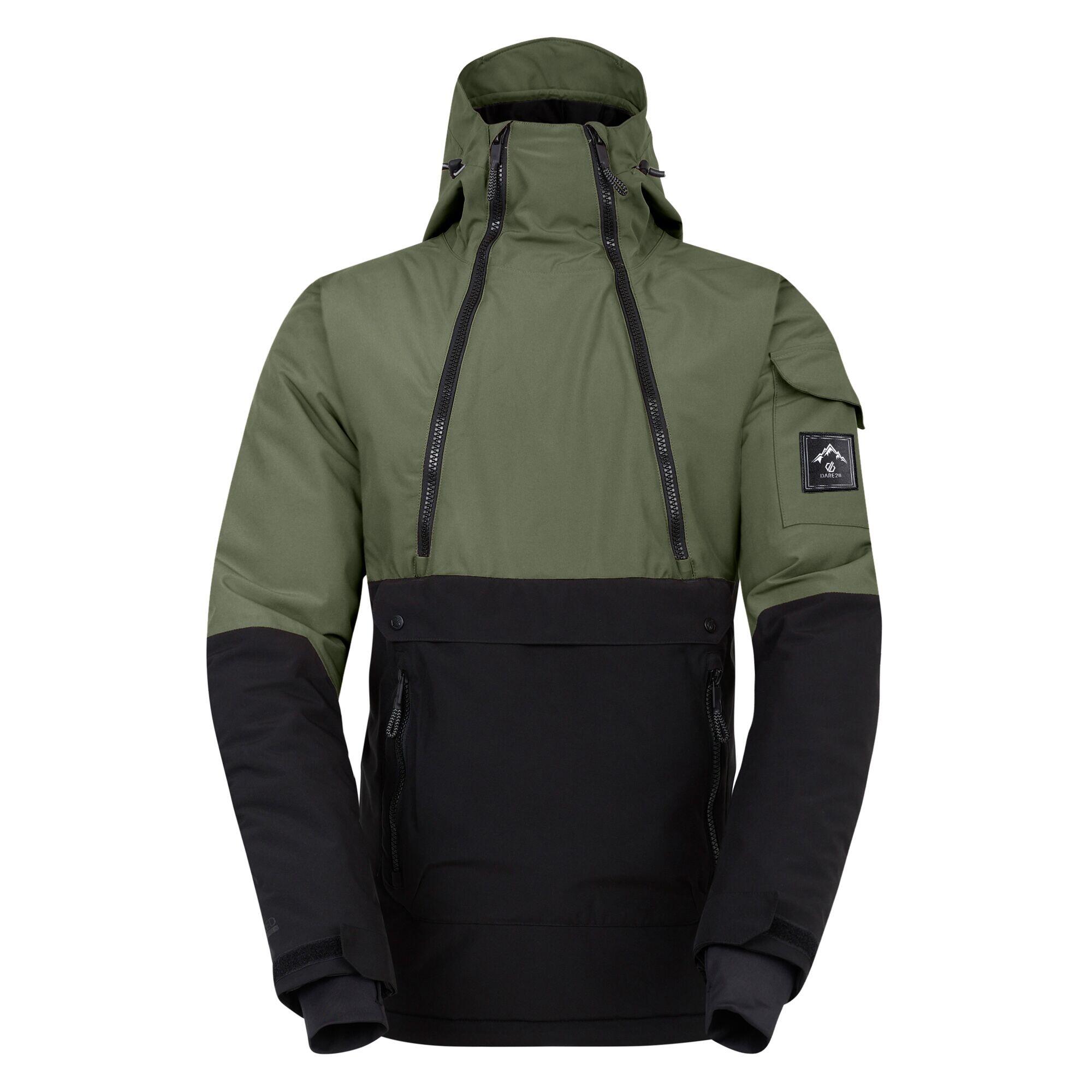 DARE 2B Mens TBar Overhead Ski Jacket (Olivine Green/Black)