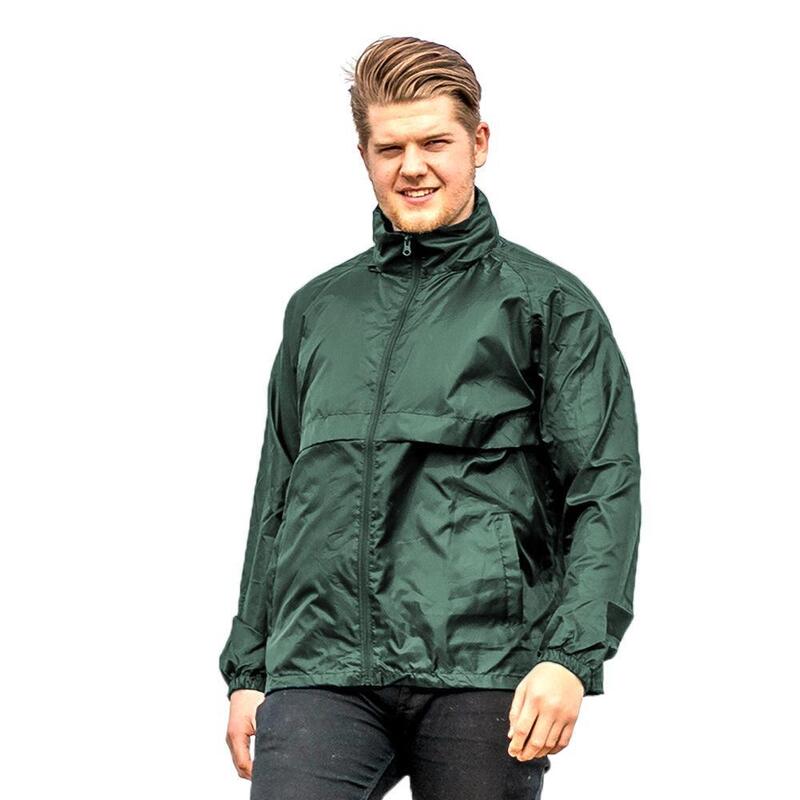 Core Veste Légère Hydrofuge Coupevent Homme (Vert Bouteille)