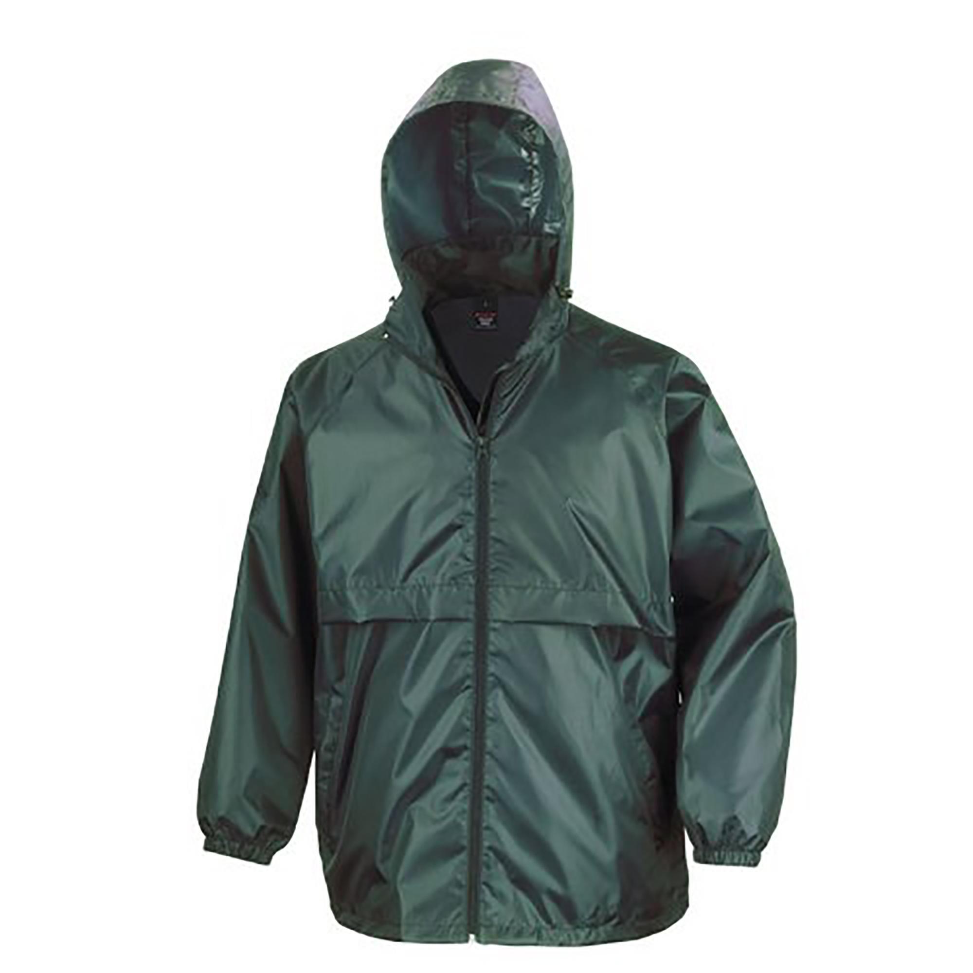 Heren Core Adult Windcheater Waterafstotend Windproof Jasje (Fles groen) 2/3