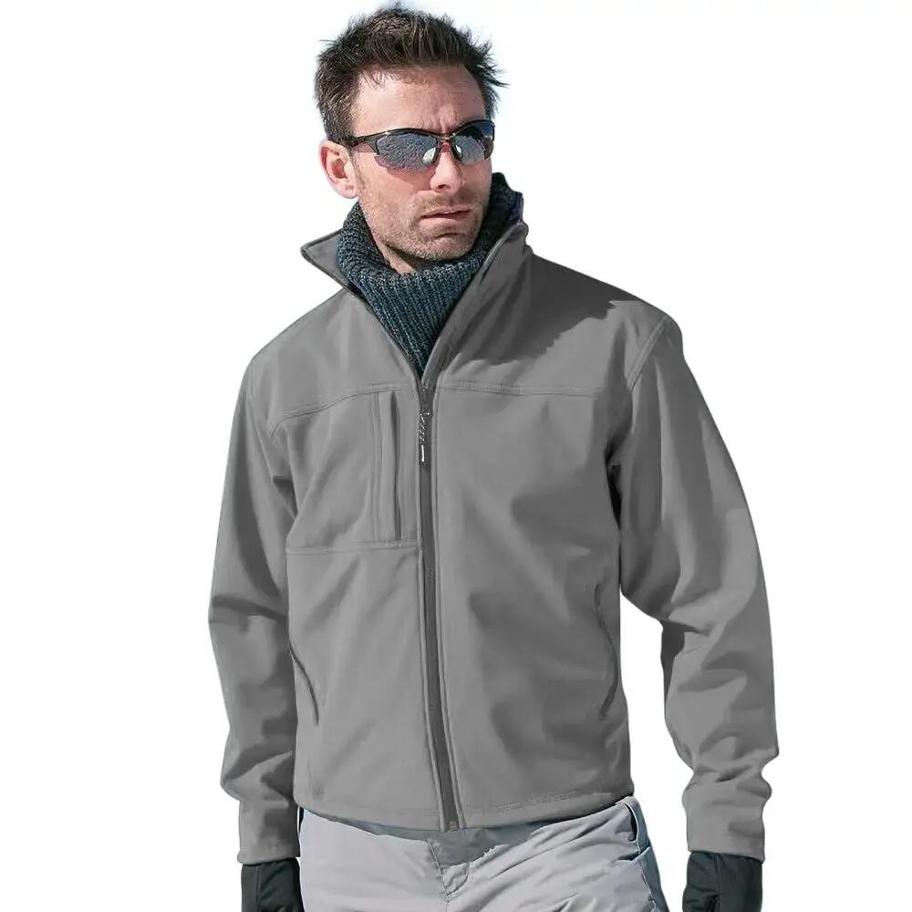 Mens Softshell Premium 3 Layer Performance Jacket (Waterproof, Windproof &