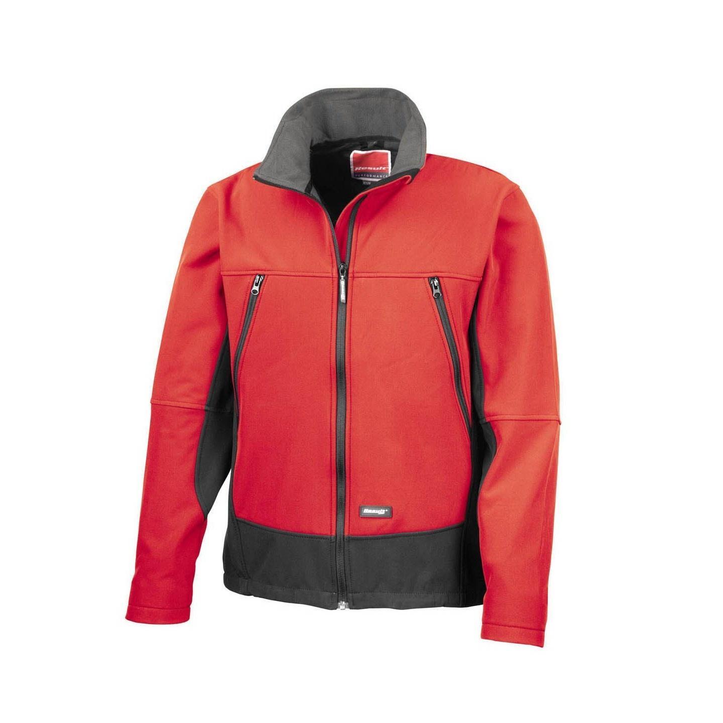 Giacca Softshell Impermeabile E Resistente Al Vento Uomo Result Rosso/Nero 2/4