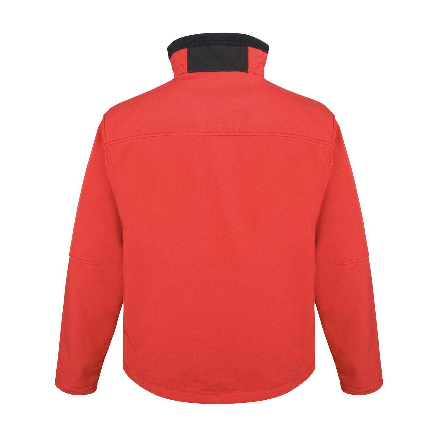 Giacca Softshell Impermeabile E Resistente Al Vento Uomo Result Rosso/Nero 3/4